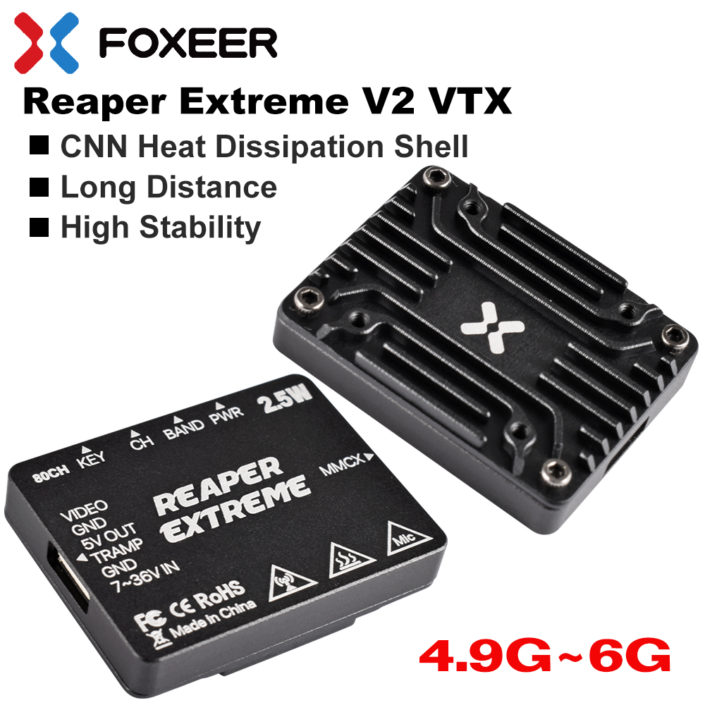 Foxeerビデオ送信機とcncシェル、rc fpvドローン - Foxeer Reaper Extreme 2.5W Vtx のレビューと価格
