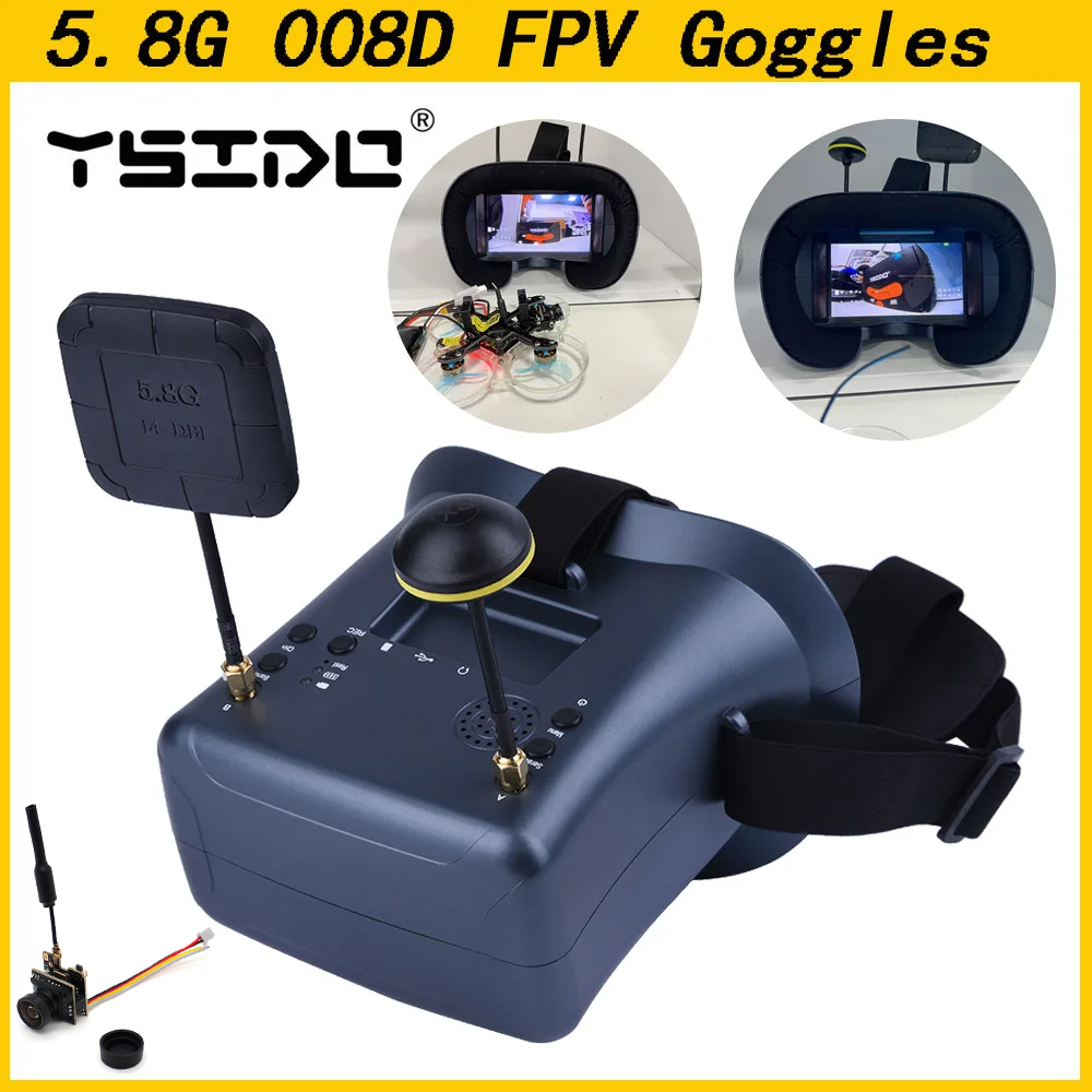 008D 5.8G 40CH 4.3インチ 800*480  - Skyzone Sky04O Pro Fpv Goggles のレビューと価格
